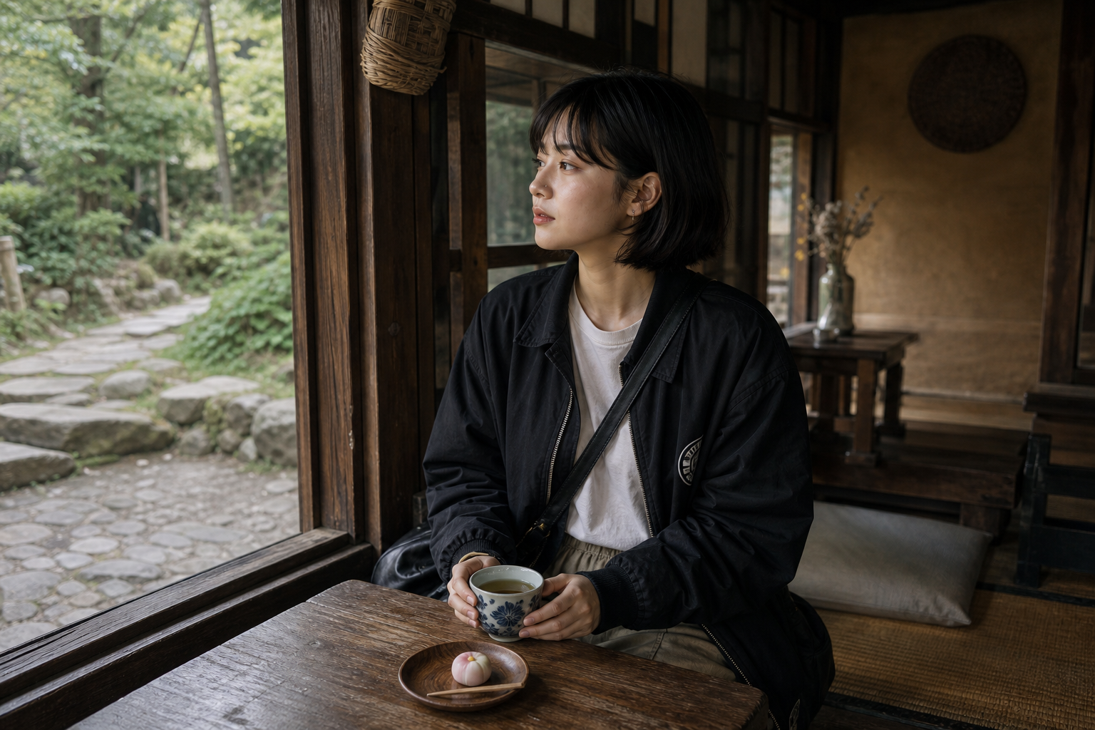 다치바차야에서의 차 한 잔